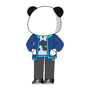 AN人物 学生 蓝色衣服