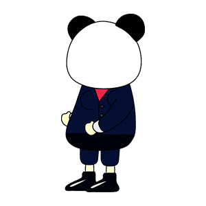 AN人物 熊猫人 深蓝衣服