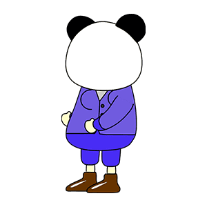 AN人物 熊猫人 紫色