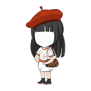 AN人物 长发美女3 带帽子