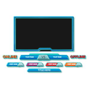 矢量科技面板标题