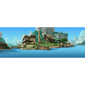 水上村庄 白天夜晚