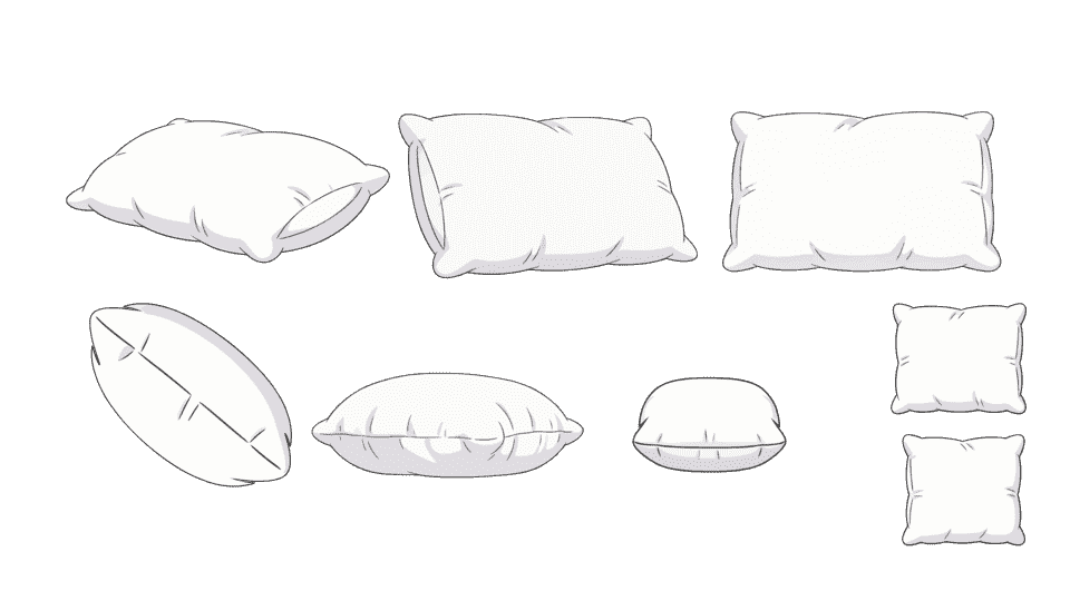白色枕头多视角.png