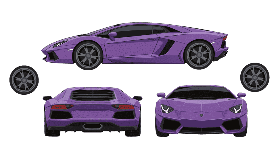 紫色跑车汽车轿车.png