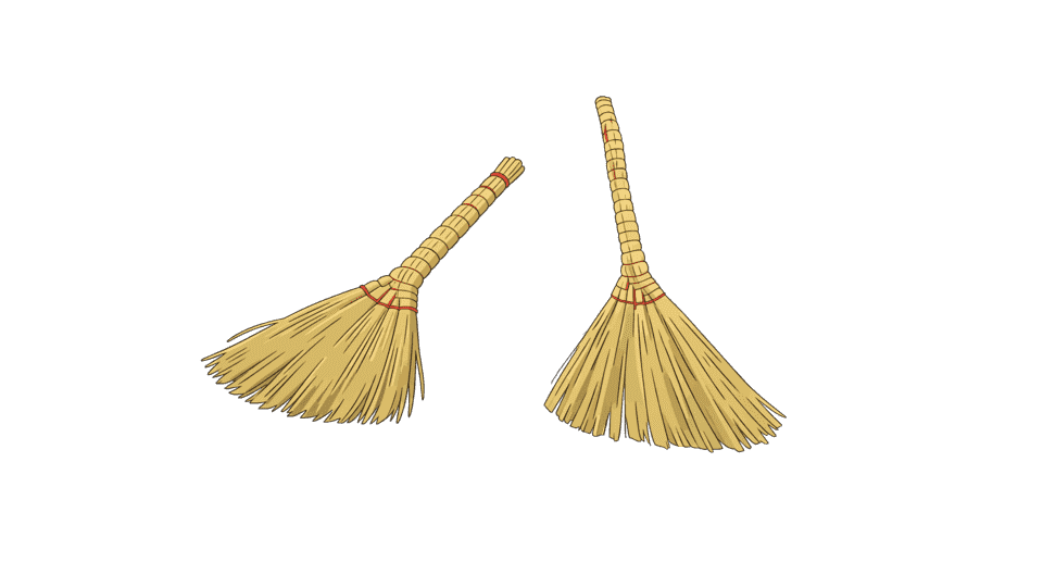 老式扫帚扫把扫地把.png